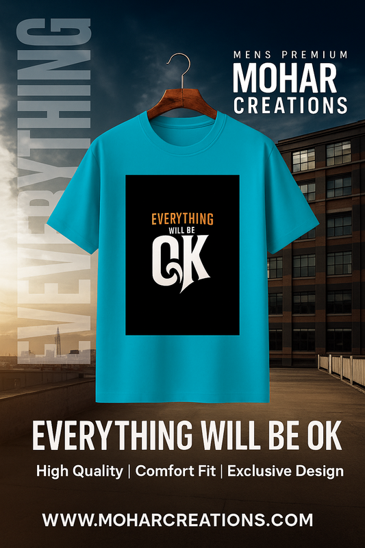 Everything Will Be OK" Motivational Graphic T-Shirt – Urban Streetwear Tee