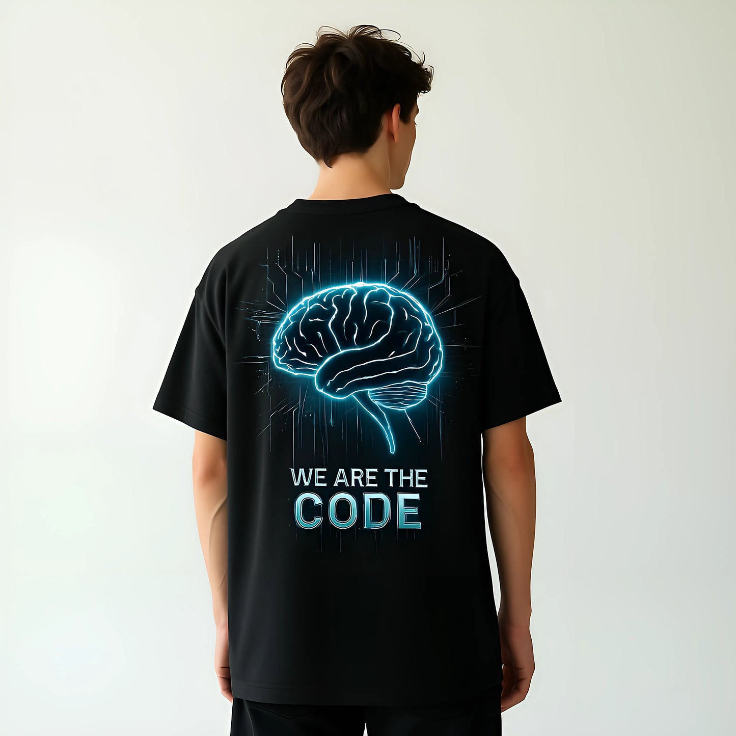 SOLARCORE Oversized Black T-Shirt – Unisex Streetwear Edition