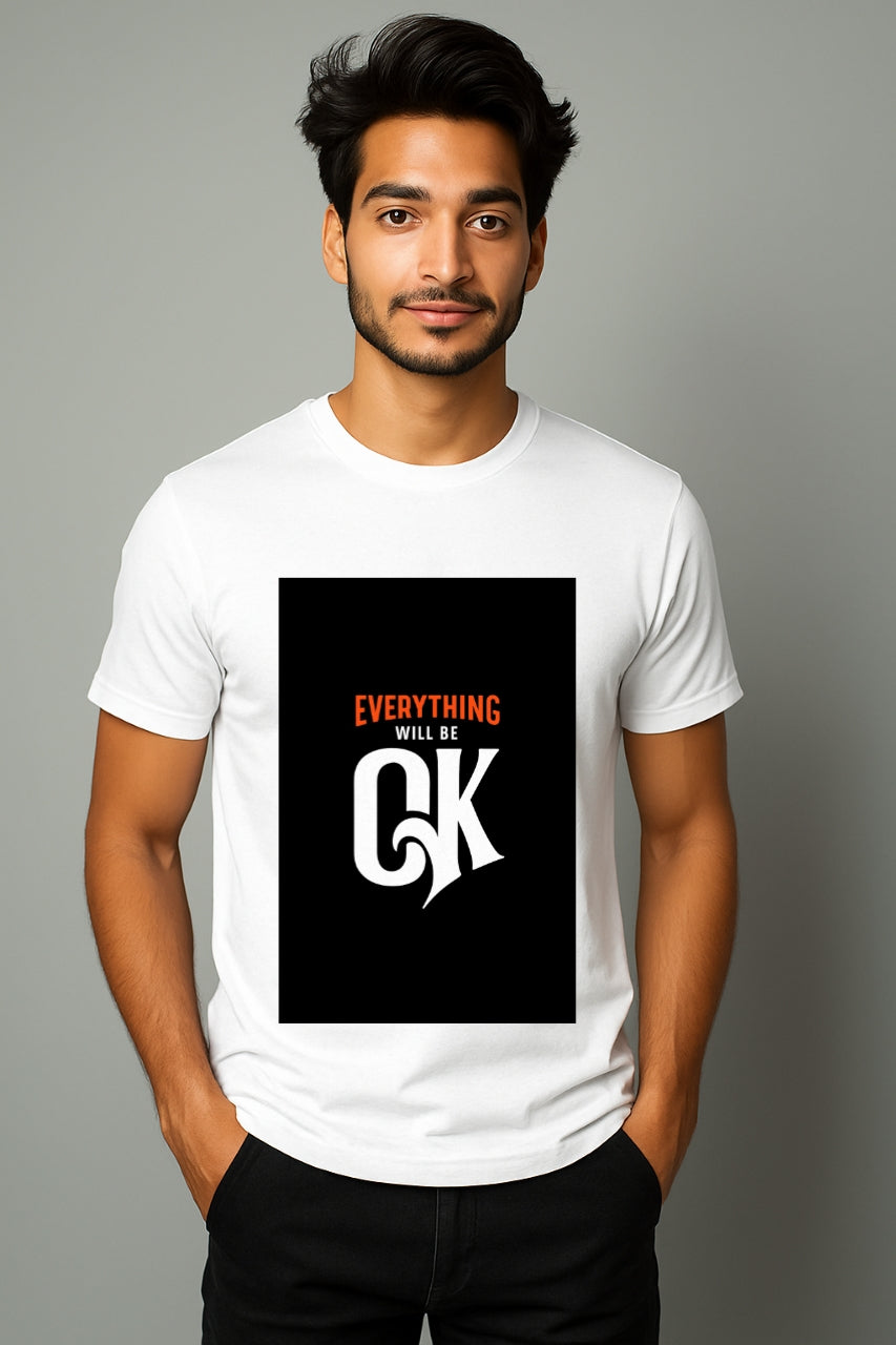 Everything Will Be OK" Motivational Graphic T-Shirt – Urban Streetwear Tee
