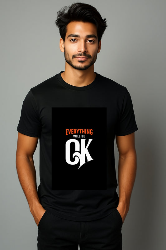 Everything Will Be OK" Motivational Graphic T-Shirt – Urban Streetwear Tee