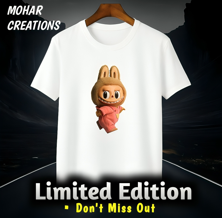 Labubu Love – Cute Aesthetic T-shirt for Women | Half Sleeves