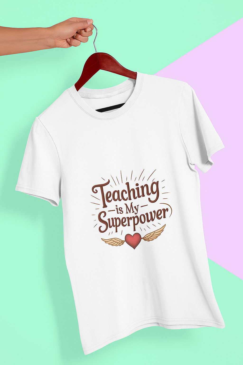 Teaching is My Superpower - Motivational Teacher Quote T-Shirt