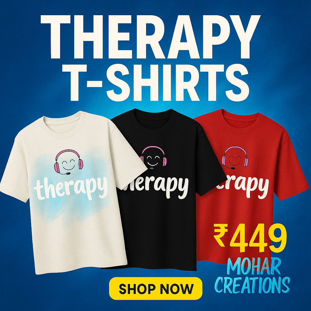 Therapy T-Shirt – Mental Health Matters Tee for Calm & Connection