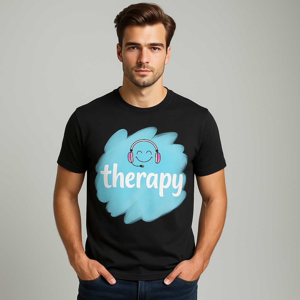 Therapy T-Shirt – Mental Health Matters Tee for Calm & Connection