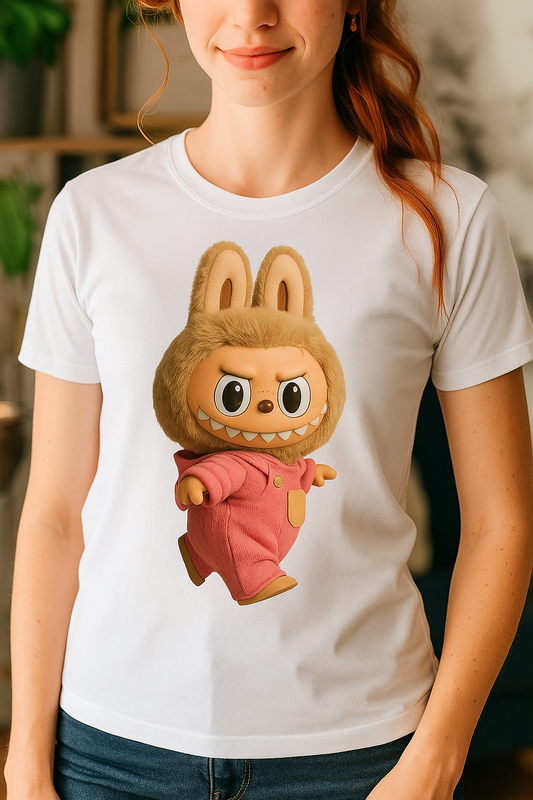 Labubu Love – Cute Aesthetic T-shirt for Women | Half Sleeves