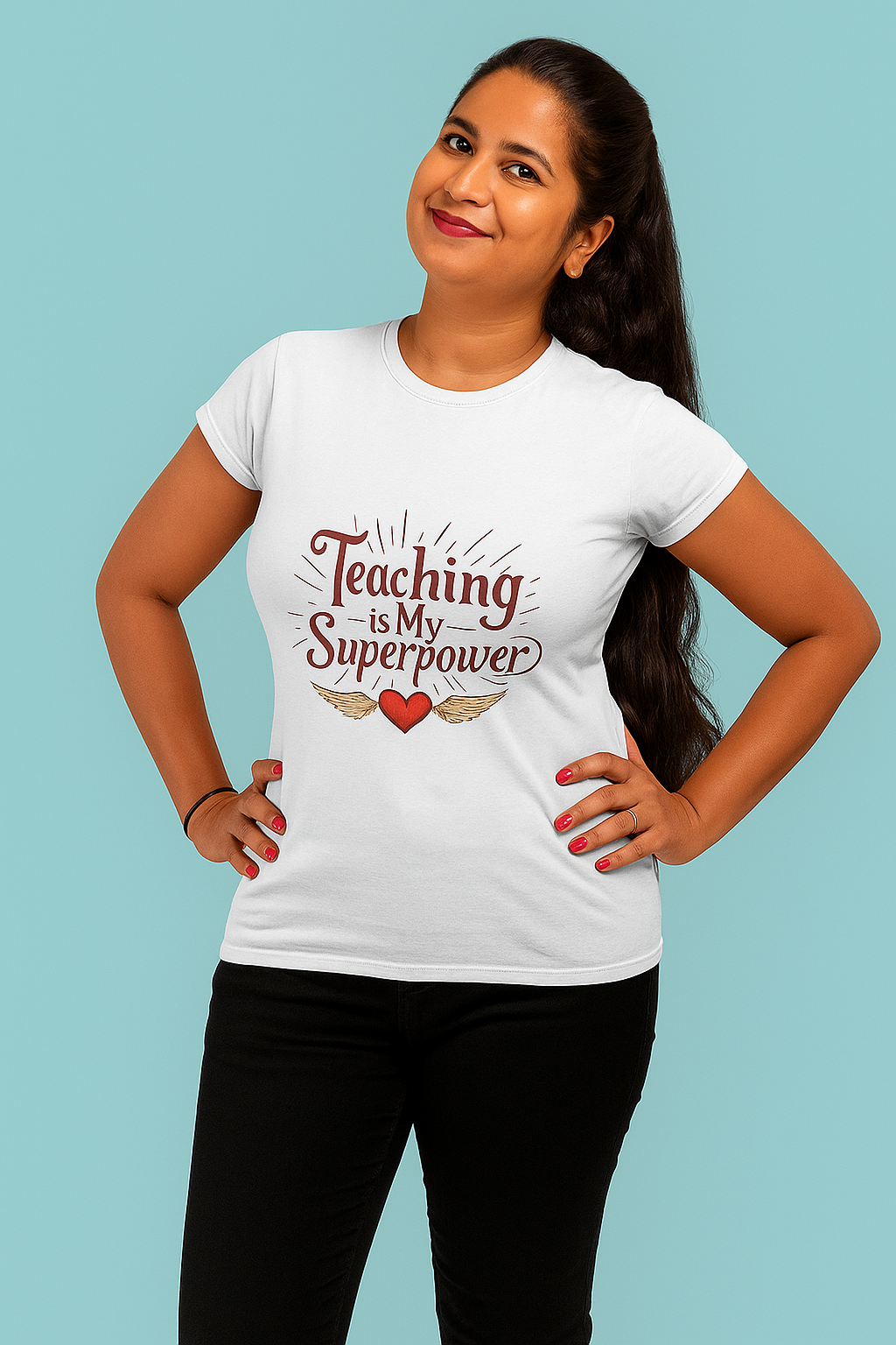 Teaching is My Superpower - Motivational Teacher Quote T-Shirt