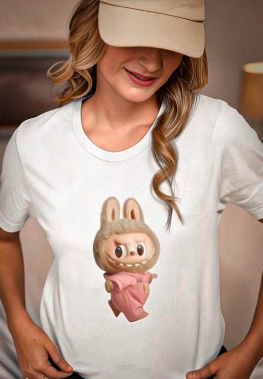 Labubu Love – Cute Aesthetic T-shirt for Women | Half Sleeves